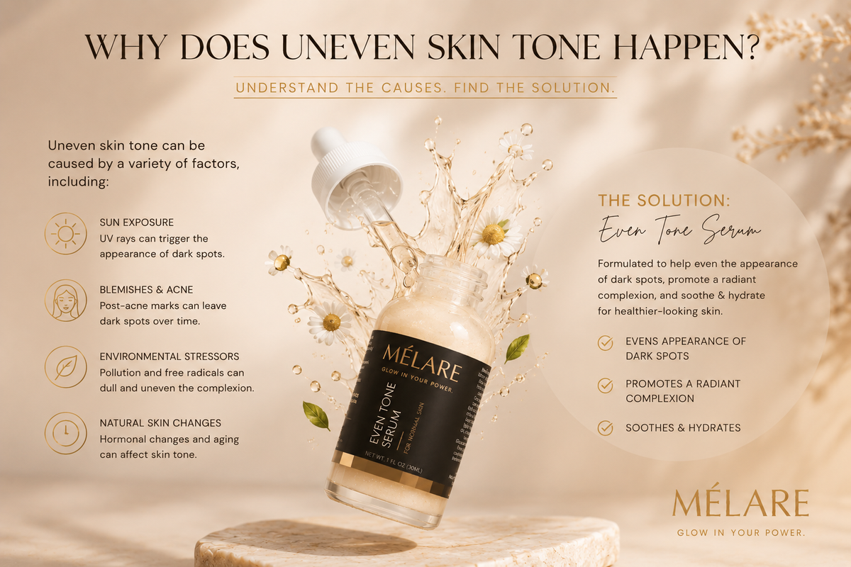What Causes Uneven Skin Tone? Understanding Dark Spots, Hyperpigmentation & Discoloration