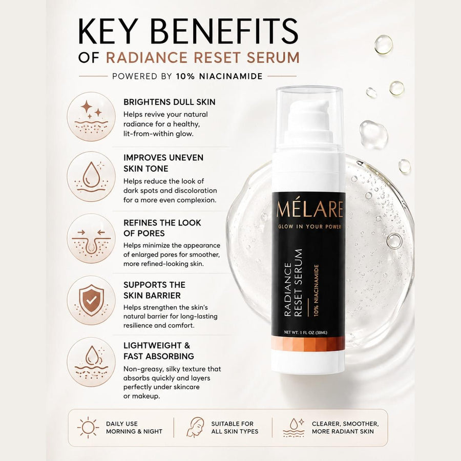 Radiance-boosting serum with Niacinamide for effective dark spot correction and glowing skin