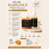 MÉLARE Radiance Duo key benefits for dark spots and uneven skin tone