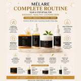 The MÉLARE Complete Routine four-step skincare benef