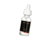 Mélare Dew Quench Serum in a 30ml bottle, facial care product with clear liquid and dropper applicator for hydration.