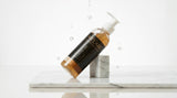 Mélare Gentle Cleansing Gel in a 30ml bottle, facial care product with clear gel texture, suitable for gentle skin cleansing